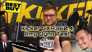 KICKER AMP TEST! CXA360.4 HOW MANY WATTS?