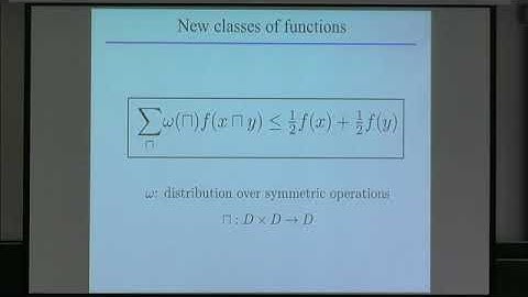 VMVW01 | Prof. Vladimir Kolmogorov | Valued Constraint Satisfaction Problems