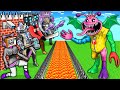 SURVIVAL BASE of SMILING CRITTERS SECRET MUTANT vs TV WOMAN &amp; SKIBIDI TOILET in MINECRAFT animation