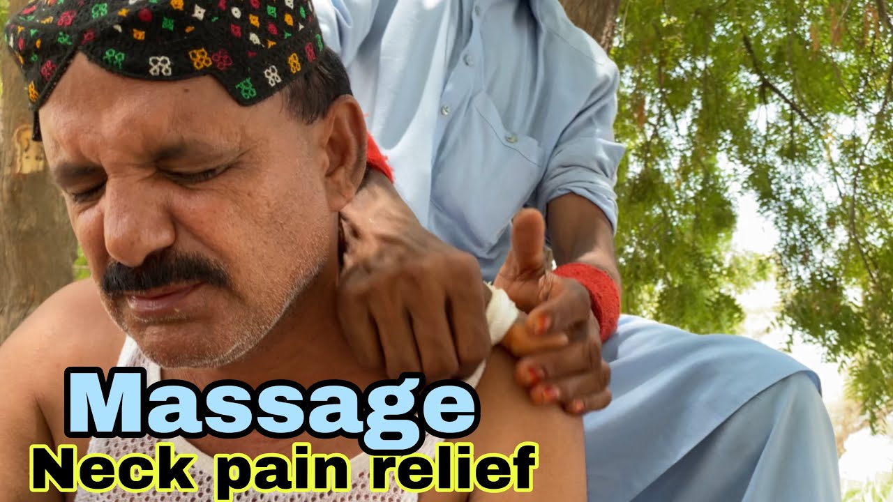 ASMR || massage for neck pain relief in few seconds || amazing massage ...