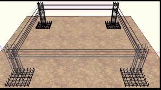 Reinforced Concrete Building Design - Sketch Up Animation. (Reinforcements Details) (Sun 08.02.15) by Al Jameel.