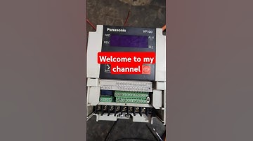 How to control the speed of motor# panasonic vf 100 drive