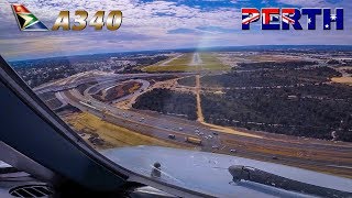 Final Approach into PERTH - Pilotsview Airbus A340