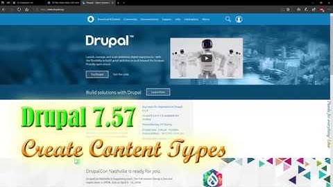 Create content types in Drupal 7 (2018)