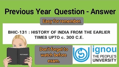 BHIC-131 most important question/ Previous Year Question - Answer #ignou