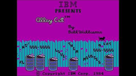 Alley Cat (1984) - Intro for MS-DOS