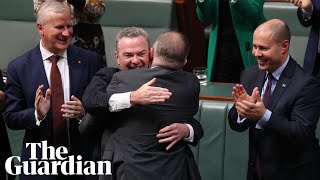 Christopher Pyne’s farewell speech provokes tears and laughter