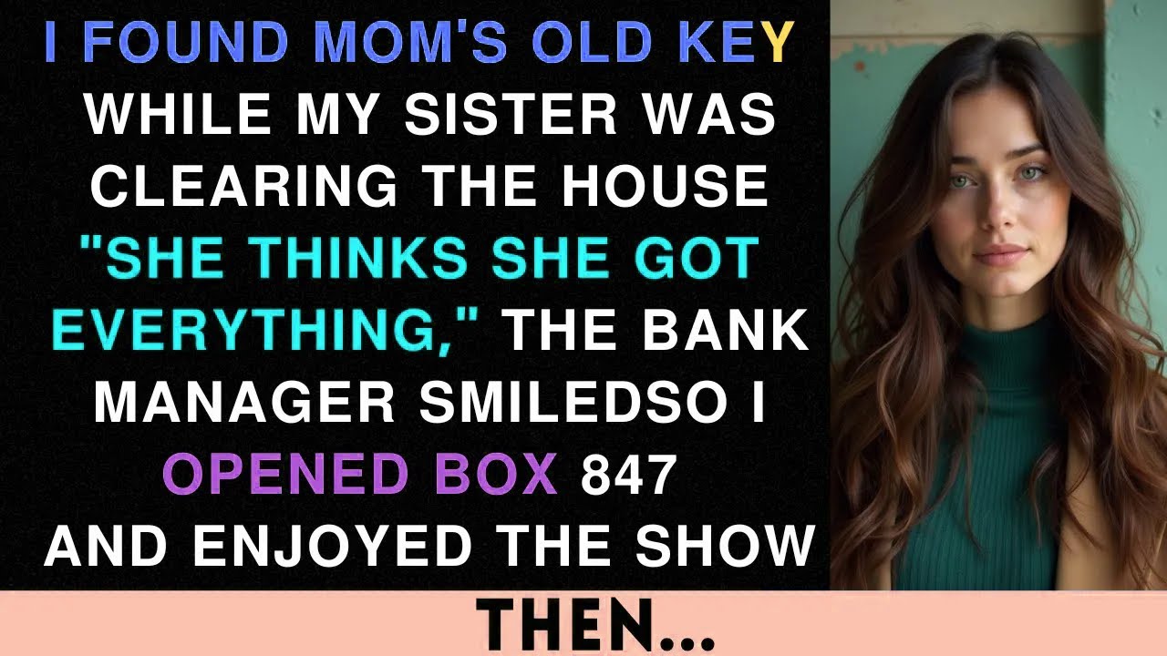 After My Sister Stole My Inheritance, I Found Mom's Old Safety Deposit Box Key. The Bank Manager...