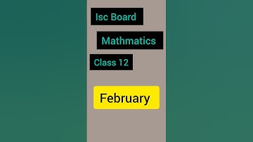 Isc board class 12 math answer key | answer key math isc board class 12 #maths #class12