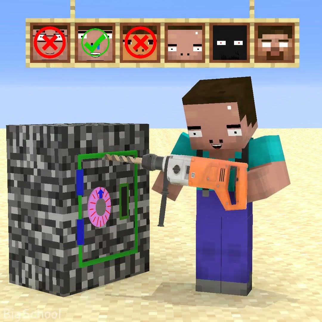 Help Herobrine choose the tool and get the diamonds! ?