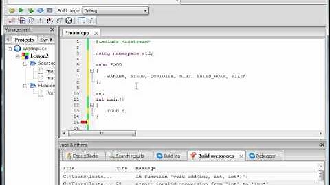 C++ Tutorial 11:  Enums/Enumerations