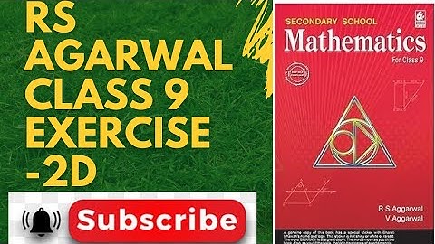 Rs Aggarwal Class 9 | Exercise 2D Question number 20 | Chapter 2 Polynomials | Md Sir Class 9