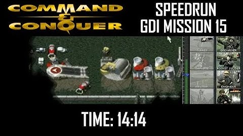 SPEEDRUN World Record: C&C Tiberian Dawn - GDI Mission 15 (Final Mission)