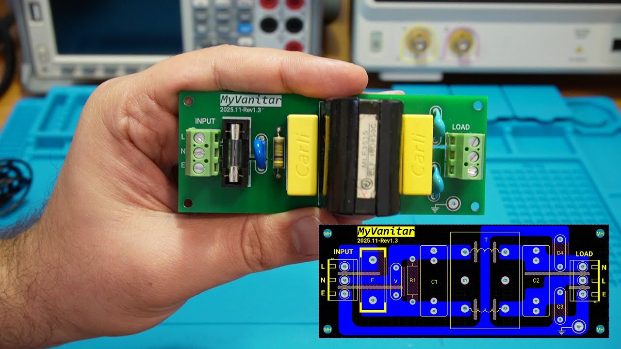 DIY AC Mains EMI Filter Circuit - YouTube
