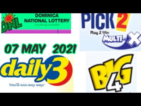 Dominica National Lottery Pick 2/Daily 3/Big 4 Best Number for ( 07 May 2021 ) just try