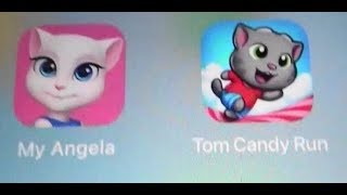 My Talking Angela Vs Talking Tom Candy Run screenshot 4