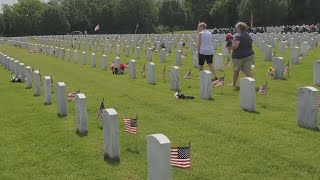 Families Pay Respects At Fort Gibson National Cemetery