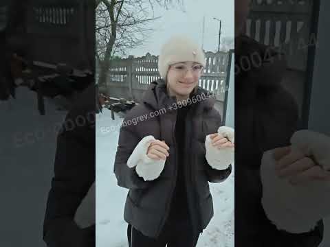 Жіночі рукавички з підігрівом з котячими вушками Eco-obigriv Cat Ears 5V 3K W, видео 1