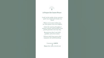 Stressed? Pray this. #dailyprayer #calmdevotion