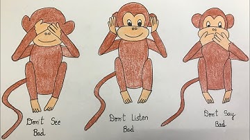 Gandhi Jayanti || Gandhi Ji Principle Drawing || Gandhi Drawing for Kids