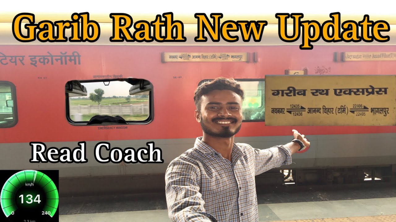 12435 -Jaynagar Garib rath express New 3rd AC economy coaches for Garib ...