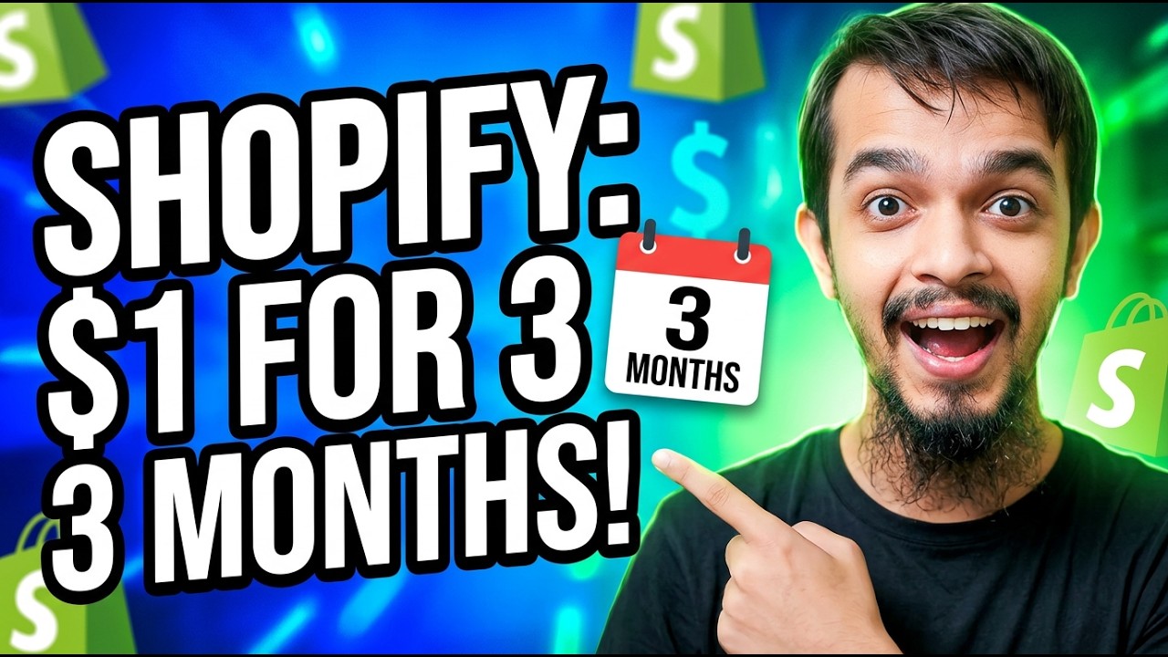 Shopify 3 months for $1 ✅ Shopify Free Trial ✅ Shopify 1 dollar 3 months