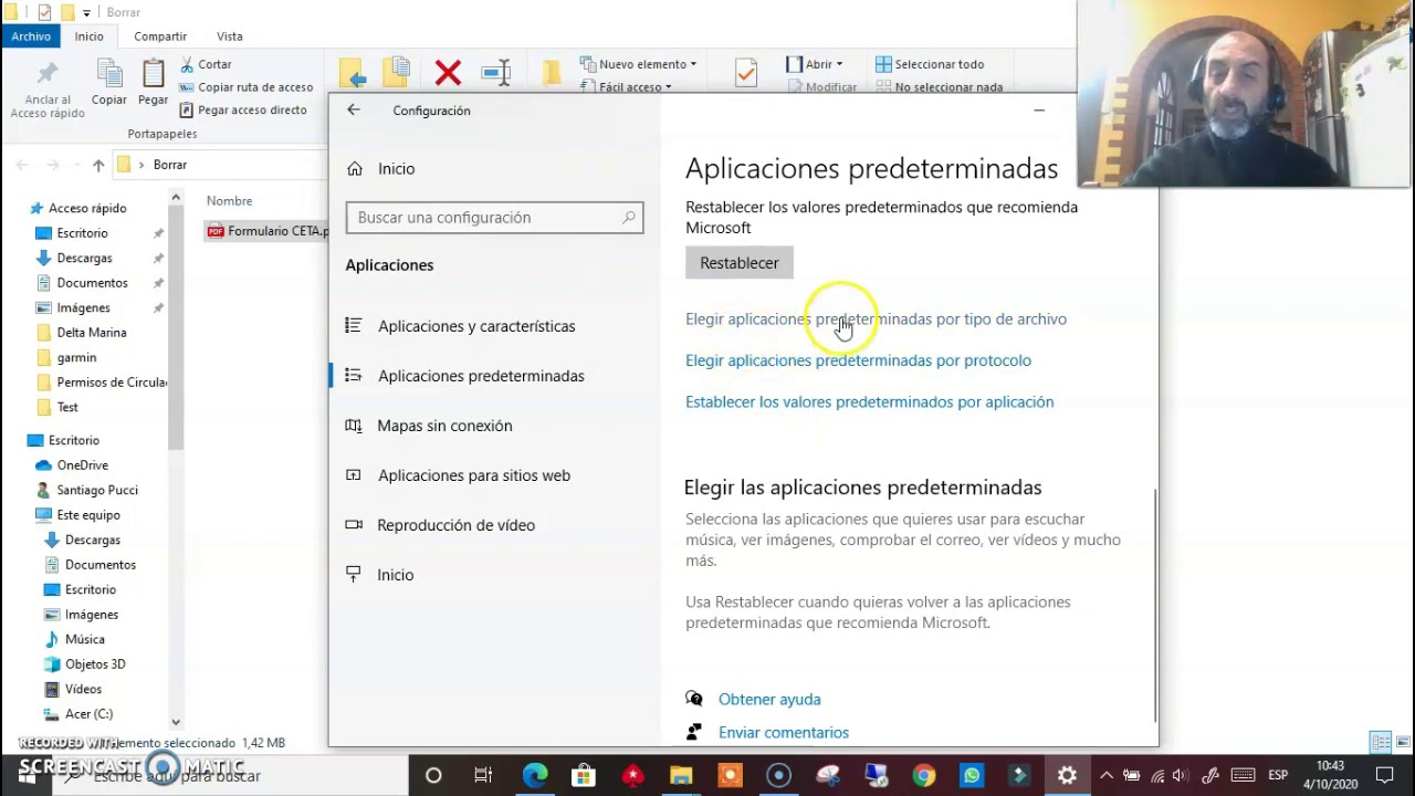 Como asociar una extensión de archivo a un programa YouTube