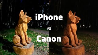 iPhone 13 Pro vs Canon M50 - Low Light Comparison