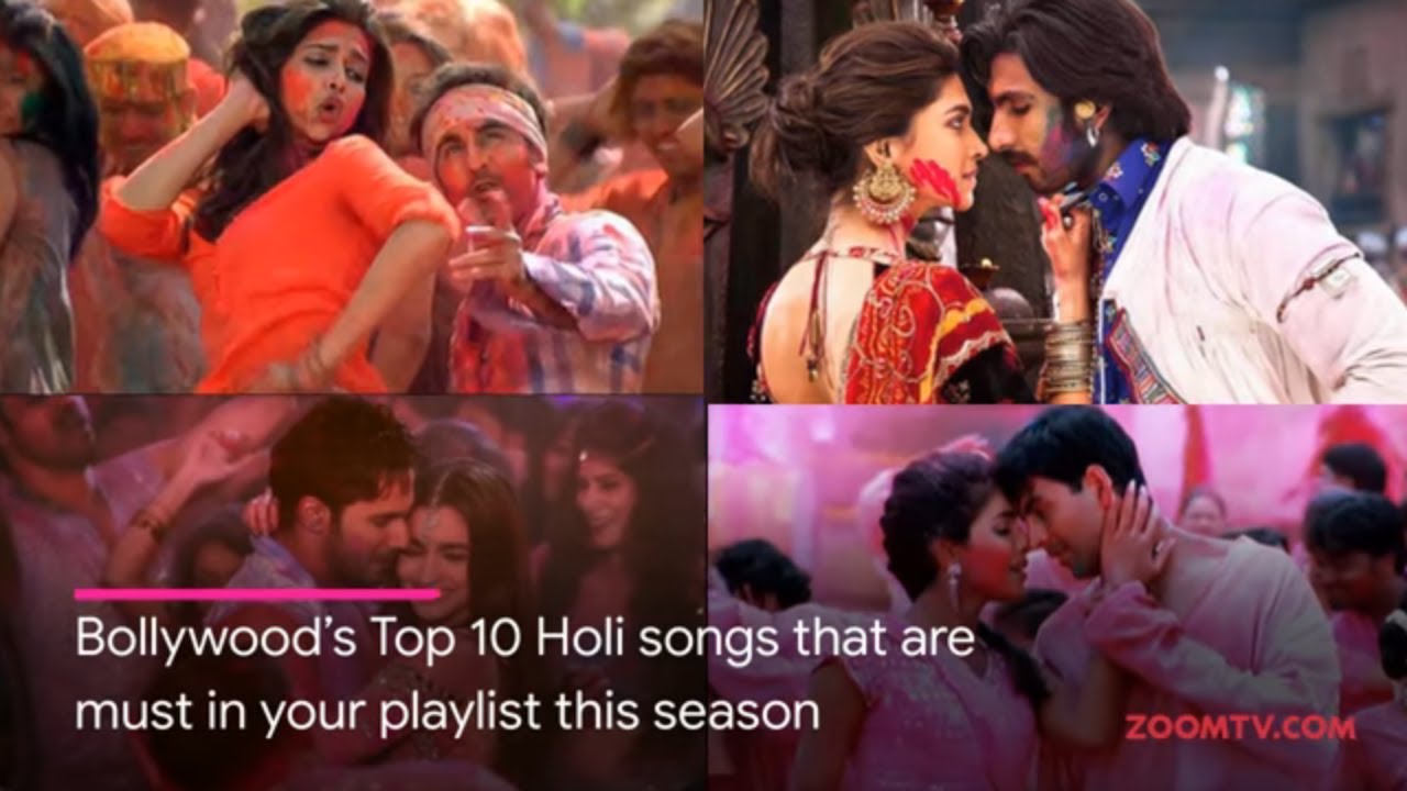 Bollywood's Top 10 Holi Songs | Holi 2019 Special | Zoom Holi Fest salman khan song
