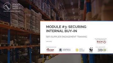 Supplier Engagement Module 3: Securing internal buy-in