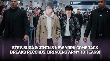 De comeback van Suga & Jimin van BTS in New York breekt records en brengt ARMY tot tranen!