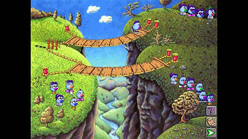 Logical Journey of the Zoombinis - Playthrough, Not So Easy 1a - Allergic Cliffs