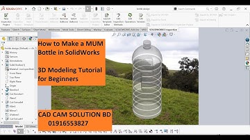 How to Make a MUM Bottle in SolidWorks | 3D Modeling Tutorial for Beginners