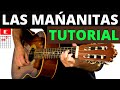 Como tocar las maanitas  con guitarra  tutorial