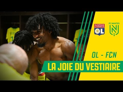 OL - FC Nantes : la joie du vestiaire