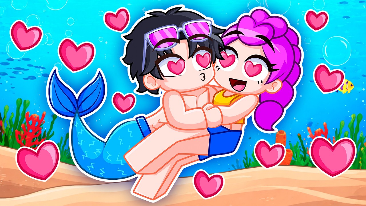Me ENAMORO de un Chico SIRENA en ROBLOX!🧜‍♀️😱
