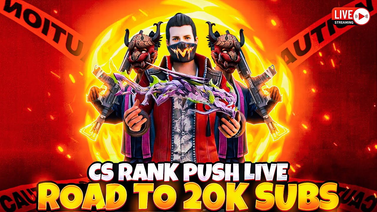 CS RANK PUSH ROAD TO FACECAM STREAM FF LIVE IN TELUGU ...