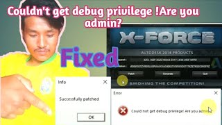 How to Fixed Couldn't Get Debug Privilege Problem. Are You Admin? Error in AutoCAD.
