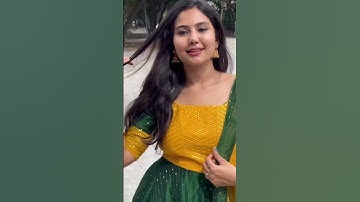 zig zag sequence with line sequence frock.