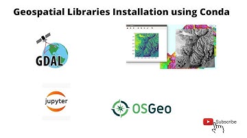 Install geospatial libraries(gdal, rasterio, fiona, etc) using conda environment in windows.