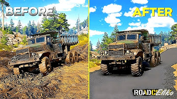 RoadCraft - Transforming an Old Muddy Path into a New Road (4K)