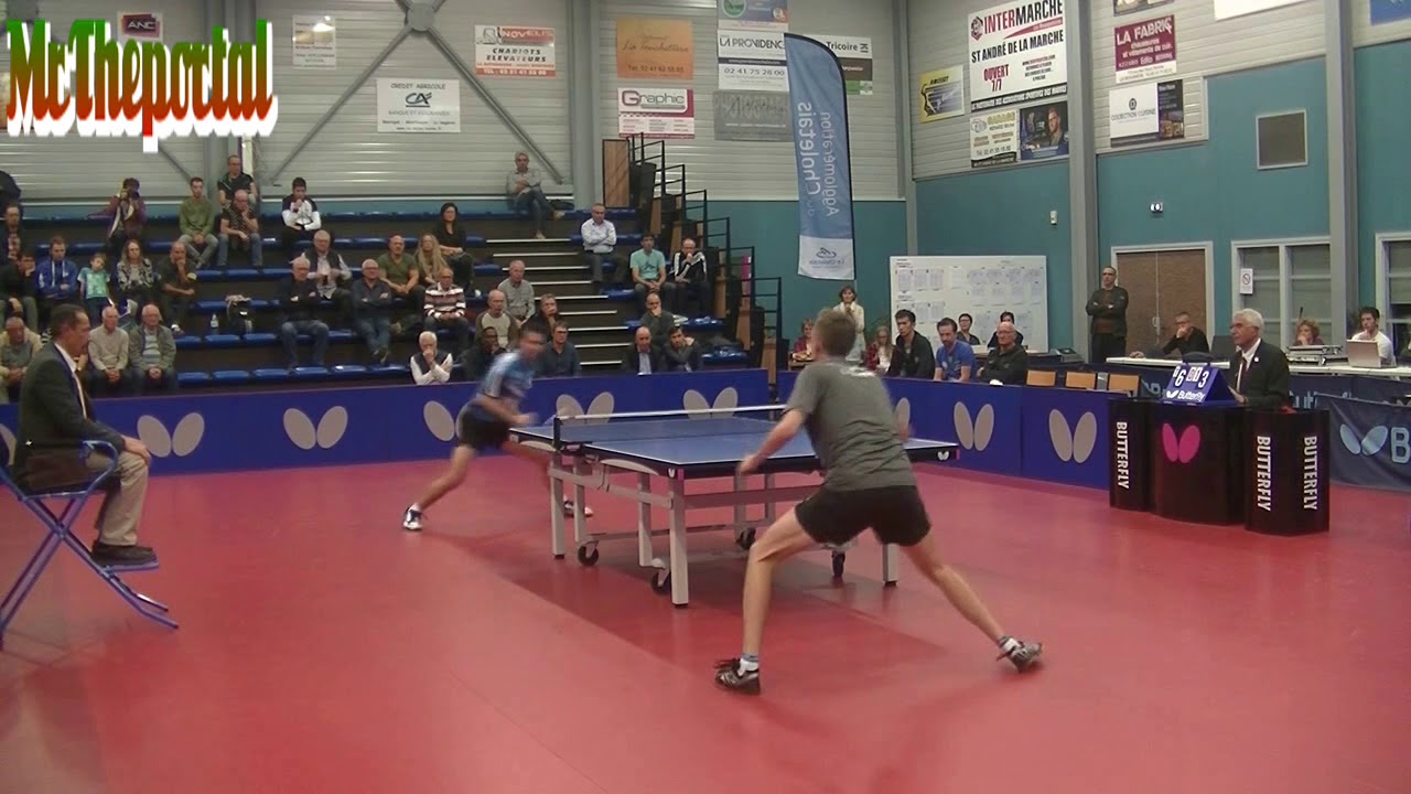 Table Tennis French Pro A 2018 Liam Pitchford vs Brice Ollivier