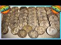 Coin Roll Hunting Half Dollars: WALKING LIBERTYS and BARBERS 44 SILVERS!!