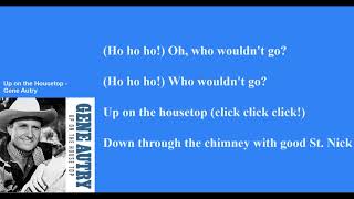 Christmas Songs (Up on the Housetop)