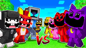 Nightmare Critters VS Smiling Critters in Minecraft!