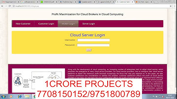 Profit Maximization for Cloud Brokers in Cloud Computing - 1Crore Projects