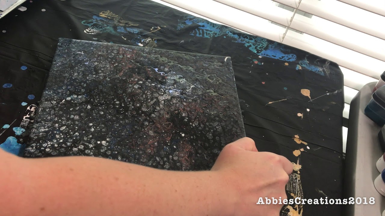 Acrylic flip cup pour - YouTube