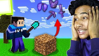Minecraft but DIRT DROPS SUPER OP LOOT || Narin The Gamer screenshot 4