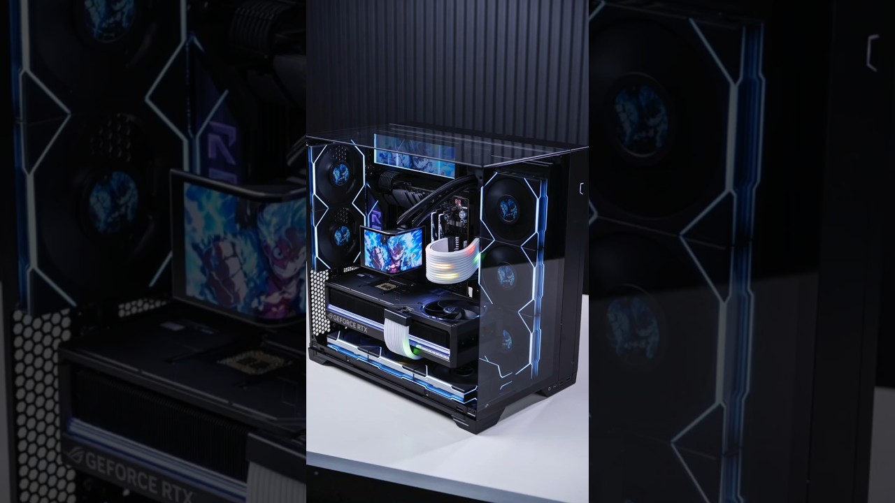 The Ultimate 9950X3D2 Build! X870E HERO + RTX 5090 + Lian Li Vision Compact😱 #gaming #pcbuild #amd