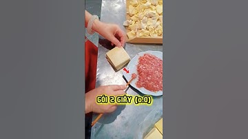 Cách Gói Hoành Thánh Siêu Nhanh #food